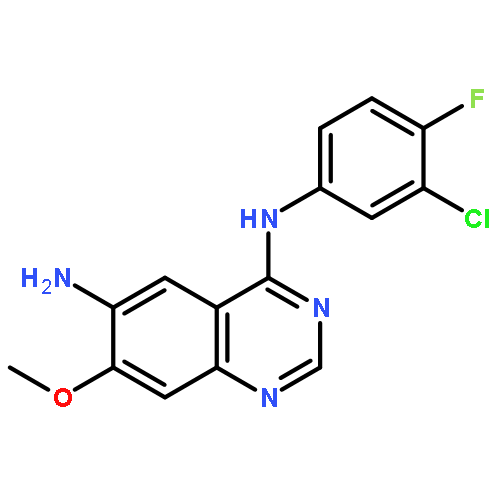 4,6-QUINAZOLINEDIAMINE, N4-(3-CHLORO-4-FLUOROPHENYL)-7-METHOXY-