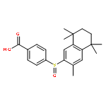 4-[(3,5,5,8,8-pentamethyl-5,6,7,8-tetrahydronaphthalen-2-yl)sulfinyl]benzoic acid