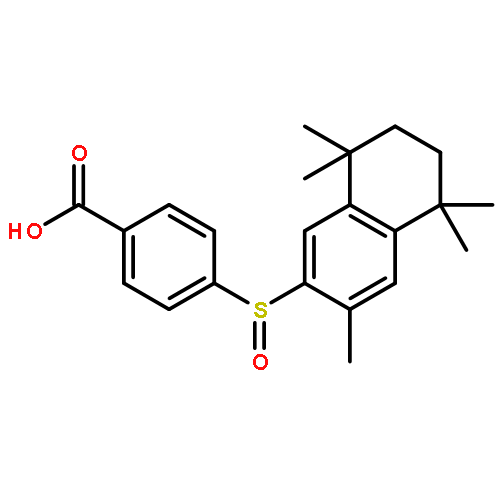 4-[(3,5,5,8,8-pentamethyl-5,6,7,8-tetrahydronaphthalen-2-yl)sulfinyl]benzoic acid