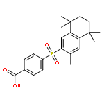 4-[(3,5,5,8,8-pentamethyl-5,6,7,8-tetrahydronaphthalen-2-yl)sulfonyl]benzoic acid