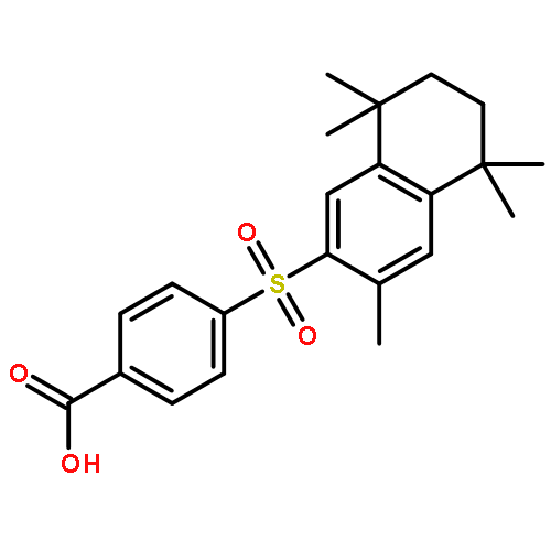 4-[(3,5,5,8,8-pentamethyl-5,6,7,8-tetrahydronaphthalen-2-yl)sulfonyl]benzoic acid