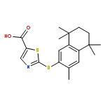 2-[(3,5,5,8,8-pentamethyl-5,6,7,8-tetrahydronaphthalen-2-yl)sulfanyl]-1,3-thiazole-5-carboxylic acid