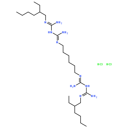 2,4,11,13-Tetraazatetradecanediimidamide,N1,N14-bis(2-ethylhexyl)-3,12-diimino-, hydrochloride (1:2)