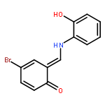 4-bromo-6-{[(2-hydroxyphenyl)amino]methylidene}cyclohexa-2,4-dien-1-one