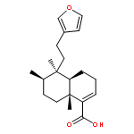 1-Naphthalenecarboxylic acid, 5-(2-(3-furanyl)ethyl)-3,4,4a,5,6,7,8,8a-octahydro-5,6,8a-trimethyl-, (4aR-(4aalpha,5alpha,6beta,8abeta))-