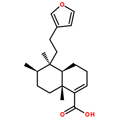 1-Naphthalenecarboxylic acid, 5-(2-(3-furanyl)ethyl)-3,4,4a,5,6,7,8,8a-octahydro-5,6,8a-trimethyl-, (4aR-(4aalpha,5alpha,6beta,8abeta))-