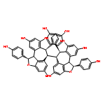 [6,6'-Bibenzo[6,7]cyclohepta[1,2,3-cd]benzofuran]-4,4',8,8', 10,10'-hexol, 1,1',6,6',7,7',11b,11'b-octahydro-1,1',7,7'- tetrakis(4-hydroxyphenyl)-, [1.α.,6.β.(1'R*,6'S*,7'R*),7.α]-