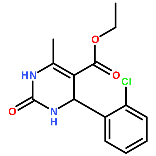 5-Pyrimidinecarboxylic acid,4-(2-chlorophenyl)-1,2,3,4-tetrahydro-6-methyl-2-oxo-, ethyl ester