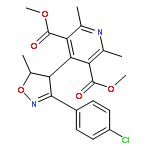 3,5-Pyridinedicarboxylic acid,4-[3-(4-chlorophenyl)-1,4-dihydro-5-methyl-4-isoxazolyl]-2,6-dimethyl-,dimethyl ester