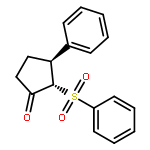 Cyclopentanone, 3-phenyl-2-(phenylsulfonyl)-, (2S-trans)-