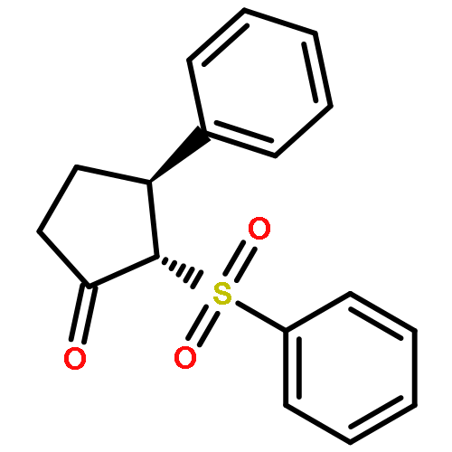 Cyclopentanone, 3-phenyl-2-(phenylsulfonyl)-, (2S-trans)-