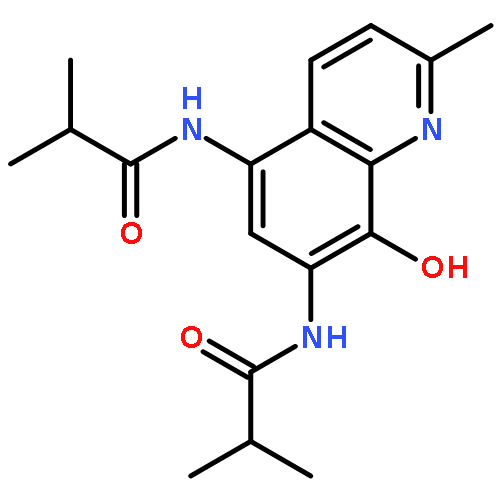 Propanamide, N,N'-(8-hydroxy-2-methyl-5,7-quinolinediyl)bis[2-methyl-