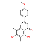 4H-1-Benzopyran-4-one,5,7-dihydroxy-2-(4-methoxyphenyl)-6,8-dimethyl-