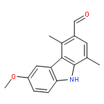 6-methoxy-1,4-dimethyl-9H-carbazole-3-carbaldehyde