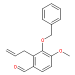 Benzaldehyde, 4-methoxy-3-(phenylmethoxy)-2-(2-propenyl)-