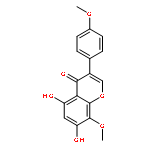 4H-1-Benzopyran-4-one,5,7-dihydroxy-8-methoxy-3-(4-methoxyphenyl)-