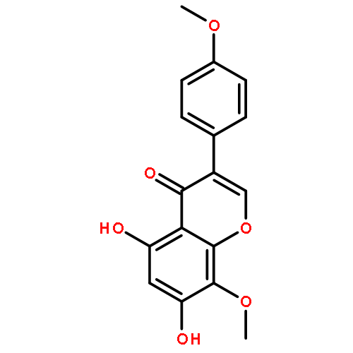 4H-1-Benzopyran-4-one,5,7-dihydroxy-8-methoxy-3-(4-methoxyphenyl)-