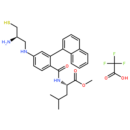 L-Leucine,N-[4-[[(2R)-2-amino-3-mercaptopropyl]amino]-2-(1-naphthalenyl)benzoyl]-, methylester