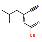 Hexanoic acid, 3-cyano-5-methyl-, (3S)-