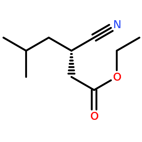 Hexanoic acid, 3-cyano-5-methyl-, ethyl ester, (3S)-