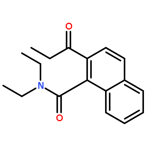 1-Naphthalenecarboxamide, N,N-diethyl-2-(1-oxopropyl)-