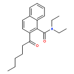 1-Naphthalenecarboxamide, N,N-diethyl-2-(1-oxohexyl)-