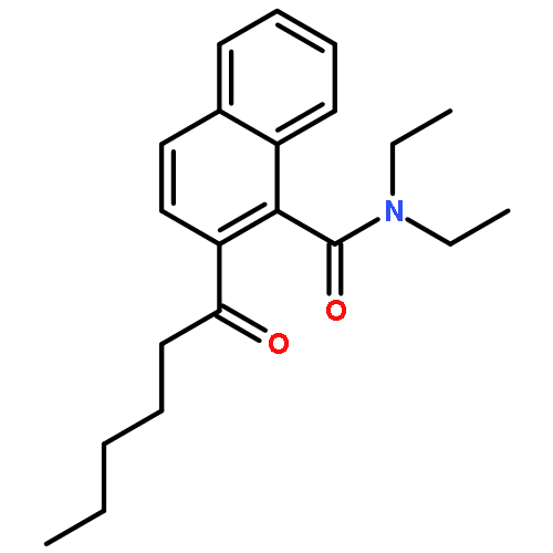 1-Naphthalenecarboxamide, N,N-diethyl-2-(1-oxohexyl)-