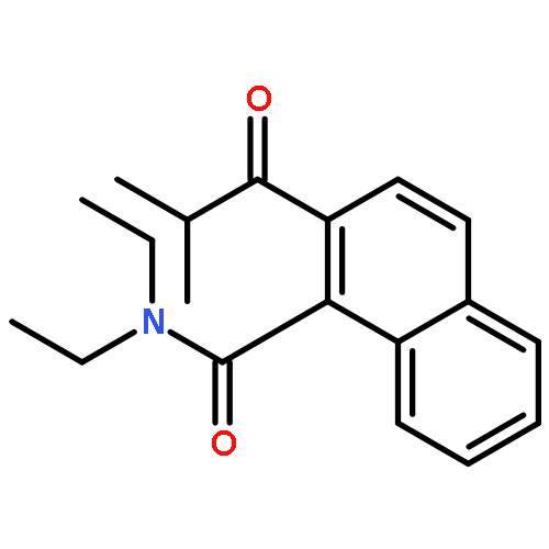 1-Naphthalenecarboxamide, N,N-diethyl-2-(2-methyl-1-oxopropyl)-