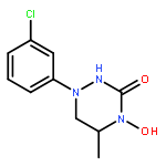 1,2,4-Triazin-3(2H)-one,1-(3-chlorophenyl)tetrahydro-4-hydroxy-5-methyl-