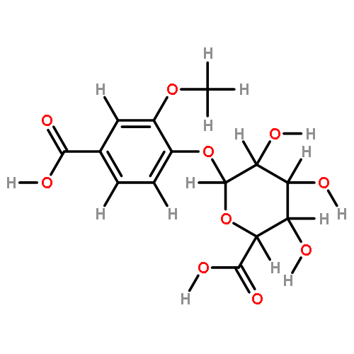 4-carboxy-2-methoxyphenyl-beta-D-glucopyranosiduronic acid