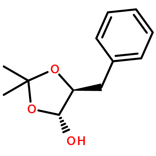 1,3-Dioxolan-4-ol, 2,2-dimethyl-5-(phenylmethyl)-, (4R-trans)-