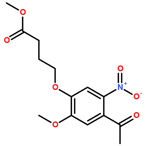 Butanoic acid, 4-(4-acetyl-2-methoxy-5-nitrophenoxy)-, methyl ester