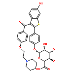 b-D-Glucopyranosiduronic acid,4-[6-hydroxy-3-[4-[2-(1-piperidinyl)ethoxy]benzoyl]benzo[b]thien-2-yl]phenyl