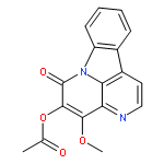 6H-Indolo[3,2,1-de][1,5]naphthyridin-6-one, 5-(acetyloxy)-4-methoxy-