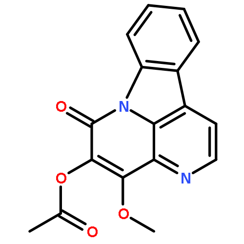 6H-Indolo[3,2,1-de][1,5]naphthyridin-6-one, 5-(acetyloxy)-4-methoxy-