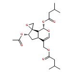 Butanoic acid,3-methyl-,(1S,2'R,4aS,6S,7aS)-6-(acetyloxy)-4a,5,6,7a-tetrahydro-4-[(3-methyl-1-oxobutoxy)methyl]spiro[cyclopenta[c]pyran-7(1H),2'-oxiran]-1-ylester