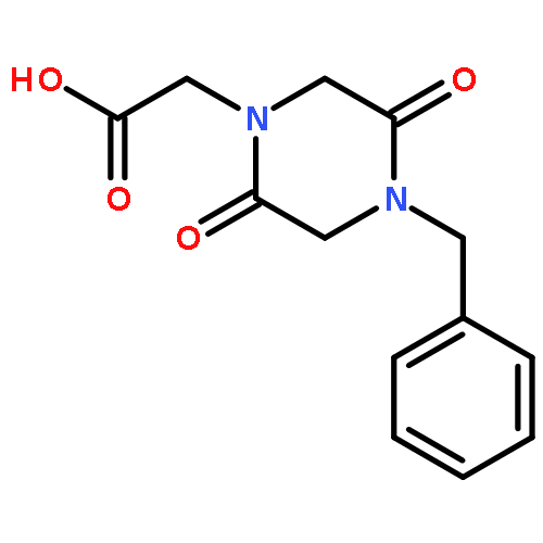 1-Piperazineacetic acid, 2,5-dioxo-4-(phenylmethyl)-