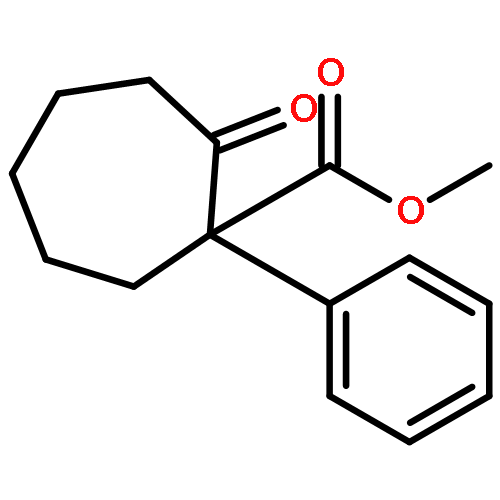 Cycloheptanecarboxylic acid, 2-oxo-1-phenyl-, methyl ester