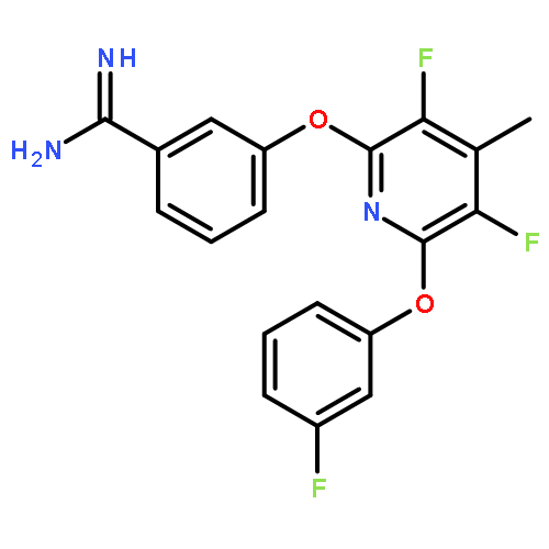 Benzenecarboximidamide,3-[[3,5-difluoro-6-(3-fluorophenoxy)-4-methyl-2-pyridinyl]oxy]-