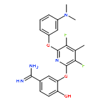 Benzenecarboximidamide,3-[[6-[3-(dimethylamino)phenoxy]-3,5-difluoro-4-methyl-2-pyridinyl]oxy]-4-hydroxy-