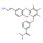 Benzamide,3-[[6-[5-(aminoiminomethyl)-2-hydroxyphenoxy]-3,5-difluoro-4-methyl-2-pyridinyl]oxy]-N,N-dimethyl-