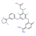 Glycine, N-[2-[5-(aminoiminomethyl)-2-hydroxyphenoxy]-6-[3-(4,5-dihydro-1-methyl-1H-imidazol-2-yl)