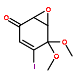 7-OXABICYCLO[4.1.0]HEPT-3-EN-2-ONE, 4-IODO-5,5-DIMETHOXY-