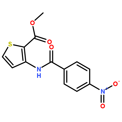 2-Thiophenecarboxylic acid, 3-[(4-nitrobenzoyl)amino]-, methyl ester