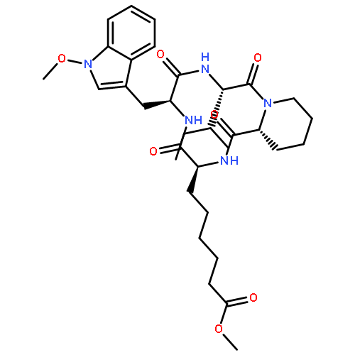 Cyclo[(2S)-2-amino-8-oxodecanoyl-1-methoxy-L-tryptophyl-L-isoleucyl-(2R)-2-piperidinecarbonyl]