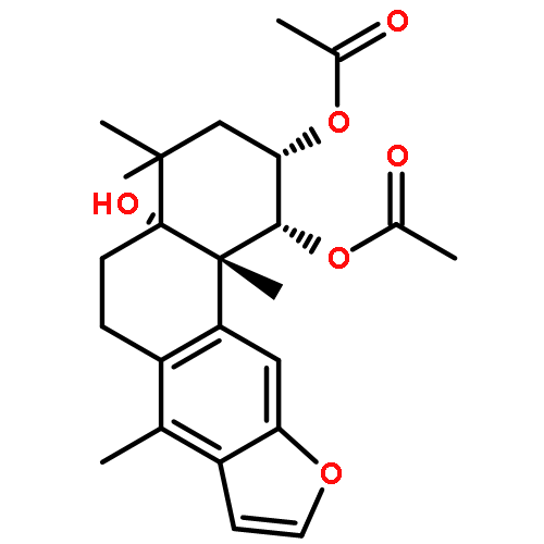 (1R,2S,4aR,11bS)-4a-hydroxy-4,4,7,11b-tetramethyl-1,2,3,4,4a,5,6,11b-octahydrophenanthro[3,2-b]furan-1,2-diyl diacetate