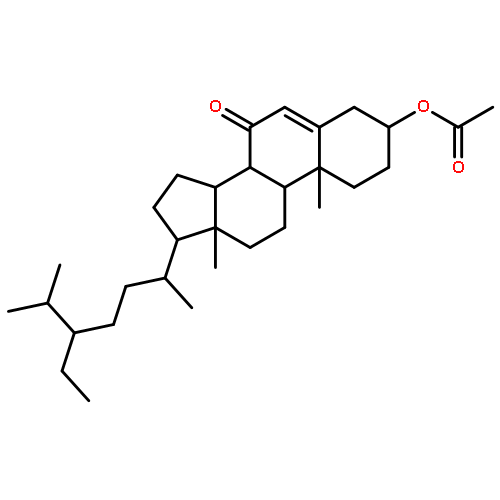 (24R)-3beta-acetoxystigmast-5-en-7-one