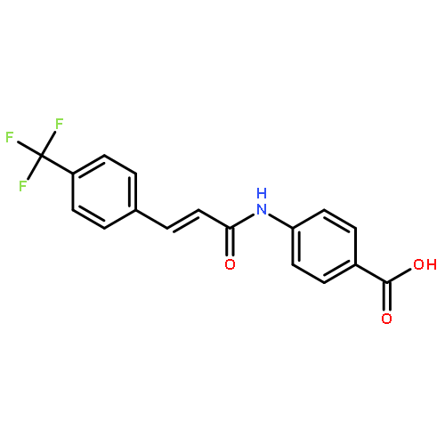 BENZOIC ACID, 4-[[1-OXO-3-[4-(TRIFLUOROMETHYL)PHENYL]-2-PROPENYL]AMINO]-