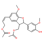 (2E)-3-[(2S,3R)-3-(Acetoxymethyl)-2-(4-hydroxy-3-methoxyphenyl)-7 -methoxy-2,3-dihydro-1-benzofuran-5-yl]-2-propen-1-yl acetate