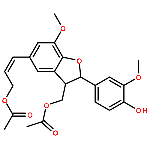 (2E)-3-[(2S,3R)-3-(Acetoxymethyl)-2-(4-hydroxy-3-methoxyphenyl)-7 -methoxy-2,3-dihydro-1-benzofuran-5-yl]-2-propen-1-yl acetate